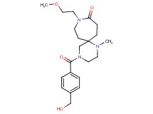 4-[4-(hydroxymethyl)benzoyl]-9-(2-methoxyethyl)-1-methyl-1,4,9-triazaspiro[5.6]dodecan-10-one