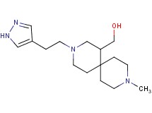 {9-methyl-3-[2-(1H-pyrazol-4-yl)ethyl]-3,9-diazaspiro[5.5]undec-1-yl}methanol