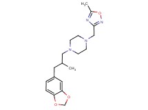 1-[3-(1,3-benzodioxol-5-yl)-2-methylpropyl]-4-[(5-methyl-1,2,4-oxadiazol-3-yl)methyl]piperazine