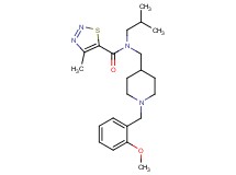 N-isobutyl-N-{[1-(2-methoxybenzyl)-4-piperidinyl]methyl}-4-methyl-1,2,3-thiadiazole-5-carboxamide