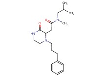 N-isobutyl-N-methyl-2-[3-oxo-1-(3-phenylpropyl)-2-piperazinyl]acetamide