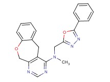 N-methyl-N-[(5-phenyl-1,3,4-oxadiazol-2-yl)methyl]-5,11-dihydro[1]benzoxepino[3,4-d]pyrimidin-4-amine