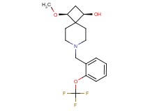 (1R*,3S*)-3-methoxy-7-[2-(trifluoromethoxy)benzyl]-7-azaspiro[3.5]nonan-1-ol