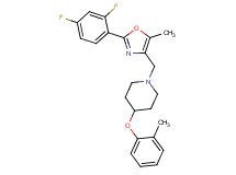 1-{[2-(2,4-difluorophenyl)-5-methyl-1,3-oxazol-4-yl]methyl}-4-(2-methylphenoxy)piperidine