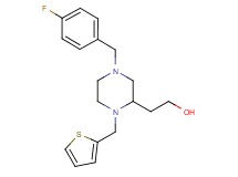 2-[4-(4-fluorobenzyl)-1-(2-thienylmethyl)-2-piperazinyl]ethanol