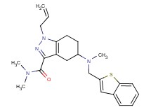 1-allyl-5-[(1-benzothien-2-ylmethyl)(methyl)amino]-N,N-dimethyl-4,5,6,7-tetrahydro-1H-indazole-3-carboxamide
