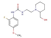 N-(2-fluoro-4-methoxyphenyl)-N'-{2-[2-(hydroxymethyl)piperidin-1-yl]ethyl}urea