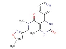 N,6-dimethyl-N-[(5-methylisoxazol-3-yl)methyl]-2-oxo-4-pyridin-3-yl-1,2,3,4-tetrahydropyrimidine-5-carboxamide