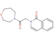 2-[2-(1,4-oxazepan-4-yl)-2-oxoethyl]isoquinolin-1(2H)-one