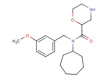 N-cycloheptyl-N-(3-methoxybenzyl)morpholine-2-carboxamide