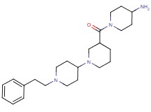 1-{[1'-(2-phenylethyl)-1,4'-bipiperidin-3-yl]carbonyl}piperidin-4-amine