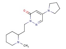 2-[2-(1-methylpiperidin-2-yl)ethyl]-5-pyrrolidin-1-ylpyridazin-3(2H)-one