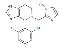4-(2-chloro-6-fluorophenyl)-5-[(1-methyl-1H-imidazol-2-yl)methyl]-4,5,6,7-tetrahydro-1H-imidazo[4,5-c]pyridine