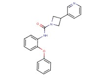 N-(2-phenoxyphenyl)-3-(3-pyridinyl)-1-azetidinecarboxamide