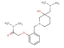 2-[2-({3-[(dimethylamino)methyl]-3-hydroxy-1-piperidinyl}methyl)phenoxy]-N,N-dimethylacetamide