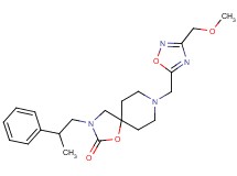 8-{[3-(methoxymethyl)-1,2,4-oxadiazol-5-yl]methyl}-3-(2-phenylpropyl)-1-oxa-3,8-diazaspiro[4.5]decan-2-one