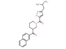 {1-[(3-isobutylisoxazol-5-yl)carbonyl]piperidin-3-yl}(2-naphthyl)methanone