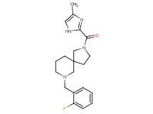 7-(2-fluorobenzyl)-2-[(4-methyl-1H-imidazol-2-yl)carbonyl]-2,7-diazaspiro[4.5]decane