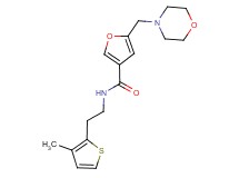N-[2-(3-methyl-2-thienyl)ethyl]-5-(morpholin-4-ylmethyl)-3-furamide