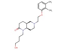 (4aS*,8aR*)-6-[2-(2,3-dimethylphenoxy)ethyl]-1-(4-hydroxybutyl)octahydro-1,6-naphthyridin-2(1H)-one