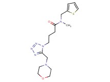 N-methyl-4-[5-(morpholin-4-ylmethyl)-1H-tetrazol-1-yl]-N-(2-thienylmethyl)butanamide