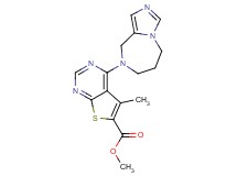methyl 4-(6,7-dihydro-5H-imidazo[1,5-a][1,4]diazepin-8(9H)-yl)-5-methylthieno[2,3-d]pyrimidine-6-carboxylate