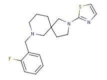 7-(2-fluorobenzyl)-2-(1,3-thiazol-2-yl)-2,7-diazaspiro[4.5]decane