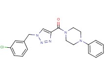 1-{[1-(3-chlorobenzyl)-1H-1,2,3-triazol-4-yl]carbonyl}-4-phenylpiperazine