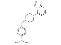 N,N-dimethyl-5-[(4-[1,2,4]triazolo[4,3-a]pyrimidin-5-ylpiperazin-1-yl)methyl]pyridin-2-amine