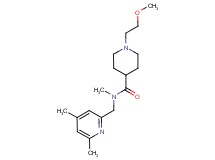 N-[(4,6-dimethylpyridin-2-yl)methyl]-1-(2-methoxyethyl)-N-methylpiperidine-4-carboxamide