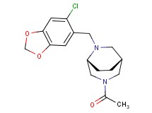 (1R*,5R*)-3-acetyl-6-[(6-chloro-1,3-benzodioxol-5-yl)methyl]-3,6-diazabicyclo[3.2.2]nonane