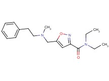 N,N-diethyl-5-{[methyl(2-phenylethyl)amino]methyl}isoxazole-3-carboxamide