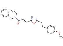 N-benzyl-N-ethyl-3-{5-[2-(4-methoxyphenyl)ethyl]-1,3,4-oxadiazol-2-yl}propanamide
