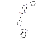 N-(1-benzyl-3-pyrrolidinyl)-3-[1-(1H-indol-3-ylmethyl)-4-piperidinyl]propanamide