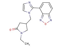 4-{[2-(2,1,3-benzoxadiazol-4-yl)-1H-imidazol-1-yl]methyl}-1-ethylpyrrolidin-2-one