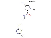 (2S,4S)-4-amino-1-methyl-N-{3-[(5-methyl-1,3,4-thiadiazol-2-yl)thio]propyl}pyrrolidine-2-carboxamide