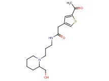 2-(5-acetyl-3-thienyl)-N-{3-[2-(hydroxymethyl)piperidin-1-yl]propyl}acetamide