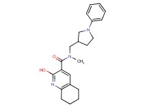 2-hydroxy-N-methyl-N-[(1-phenyl-3-pyrrolidinyl)methyl]-5,6,7,8-tetrahydro-3-quinolinecarboxamide