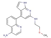 8-{6-[(2-methoxyethyl)amino]-1H-pyrrolo[2,3-b]pyridin-4-yl}quinolin-4-amine