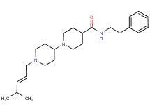 1'-[(2E)-4-methyl-2-penten-1-yl]-N-(2-phenylethyl)-1,4'-bipiperidine-4-carboxamide