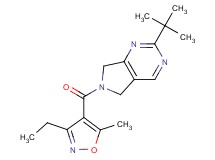 2-tert-butyl-6-[(3-ethyl-5-methylisoxazol-4-yl)carbonyl]-6,7-dihydro-5H-pyrrolo[3,4-d]pyrimidine