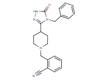 2-{[4-(4-benzyl-5-oxo-4,5-dihydro-1H-1,2,4-triazol-3-yl)-1-piperidinyl]methyl}benzonitrile