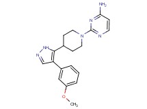 2-{4-[4-(3-methoxyphenyl)-1H-pyrazol-5-yl]piperidin-1-yl}pyrimidin-4-amine
