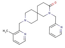 9-[(3-methylpyridin-2-yl)methyl]-2-(pyridin-2-ylmethyl)-2,9-diazaspiro[5.5]undecan-3-one