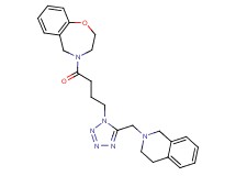 4-{4-[5-(3,4-dihydro-2(1H)-isoquinolinylmethyl)-1H-tetrazol-1-yl]butanoyl}-2,3,4,5-tetrahydro-1,4-benzoxazepine