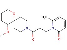 1-[3-(5-hydroxy-1-oxa-9-azaspiro[5.5]undec-9-yl)-3-oxopropyl]-6-methyl-2(1H)-pyridinone