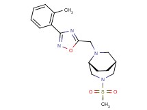 (1R*,5R*)-6-{[3-(2-methylphenyl)-1,2,4-oxadiazol-5-yl]methyl}-3-(methylsulfonyl)-3,6-diazabicyclo[3.2.2]nonane