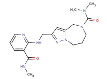 N,N-dimethyl-2-[({3-[(methylamino)carbonyl]pyridin-2-yl}amino)methyl]-7,8-dihydro-4H-pyrazolo[1,5-a][1,4]diazepine-5(6H)-carboxamide