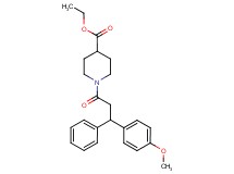 ethyl 1-[3-(4-methoxyphenyl)-3-phenylpropanoyl]-4-piperidinecarboxylate