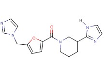 3-(1H-imidazol-2-yl)-1-[5-(1H-imidazol-1-ylmethyl)-2-furoyl]piperidine